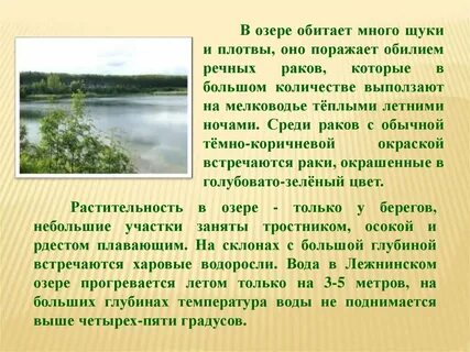 В каком озере обитает