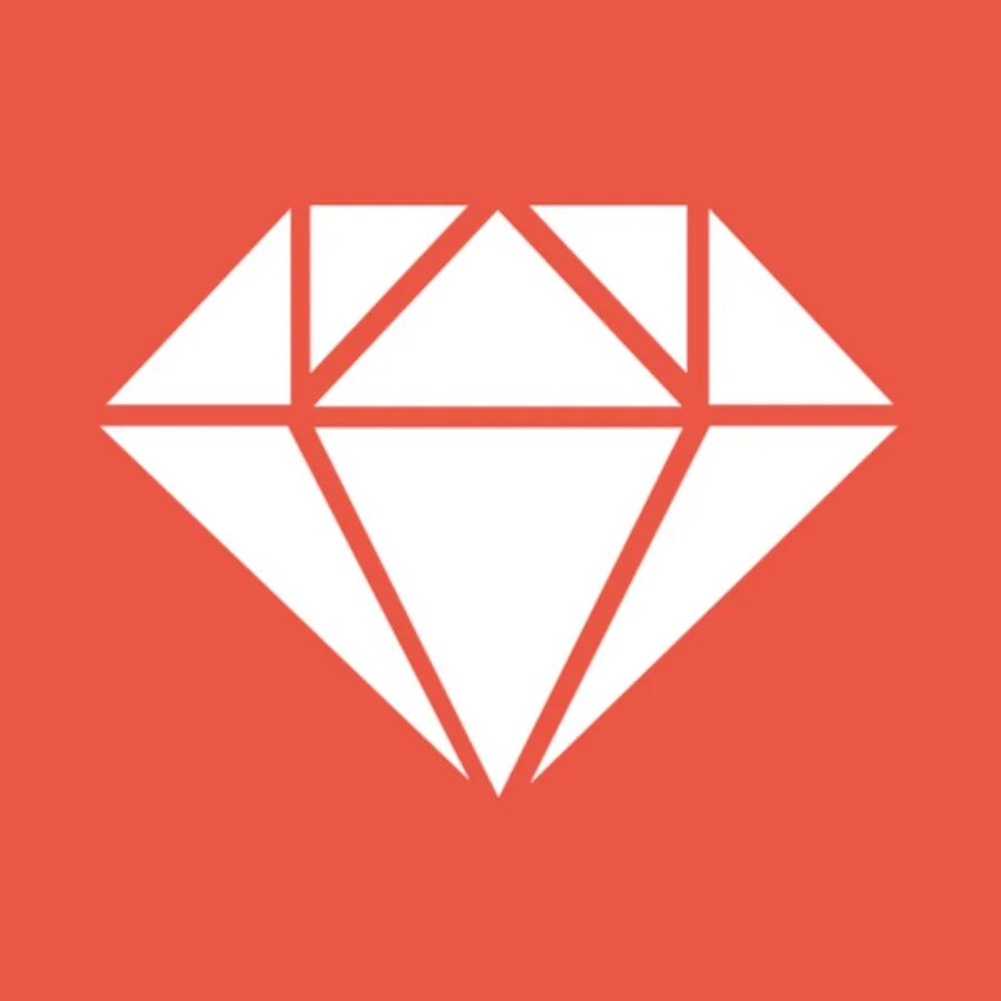 Ruby. Ruby logo. Логотип Ruby на черном фоне. Diamond Rp Ruby PNG.