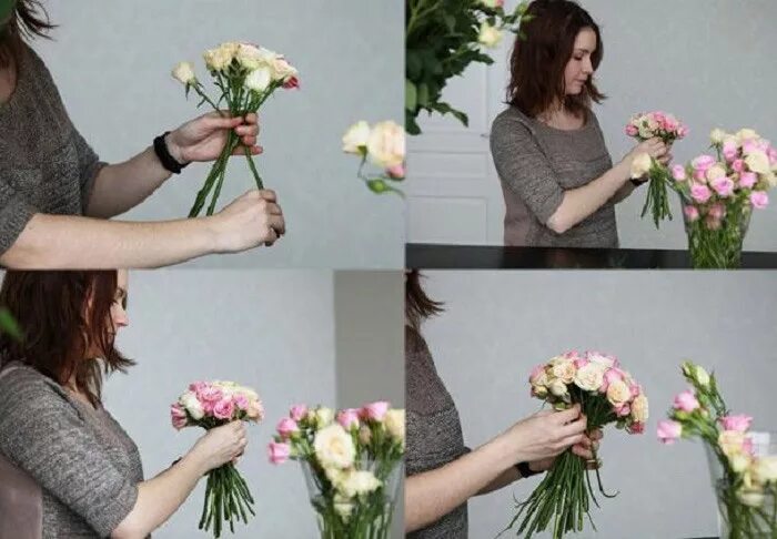 Живой букет своими руками. Составление букетов. Сборка букетов из роз. Флористика для начинающих пошагово. Флористика составление букетов.