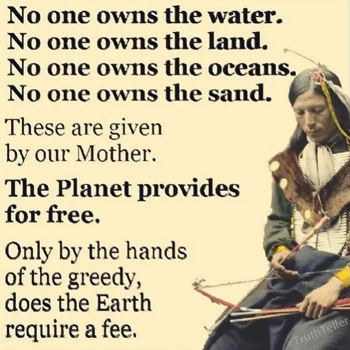 No one can own. Native american quotes. old status cards native.