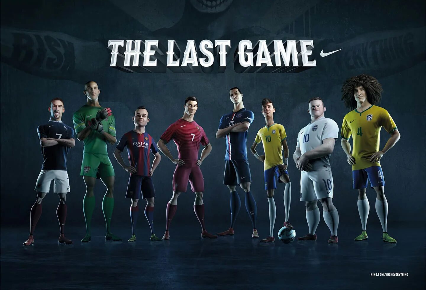 The last game s. Nike Football последняя игра. Обои футбол. Мультяшные футболисты. Футбольные персонажи.