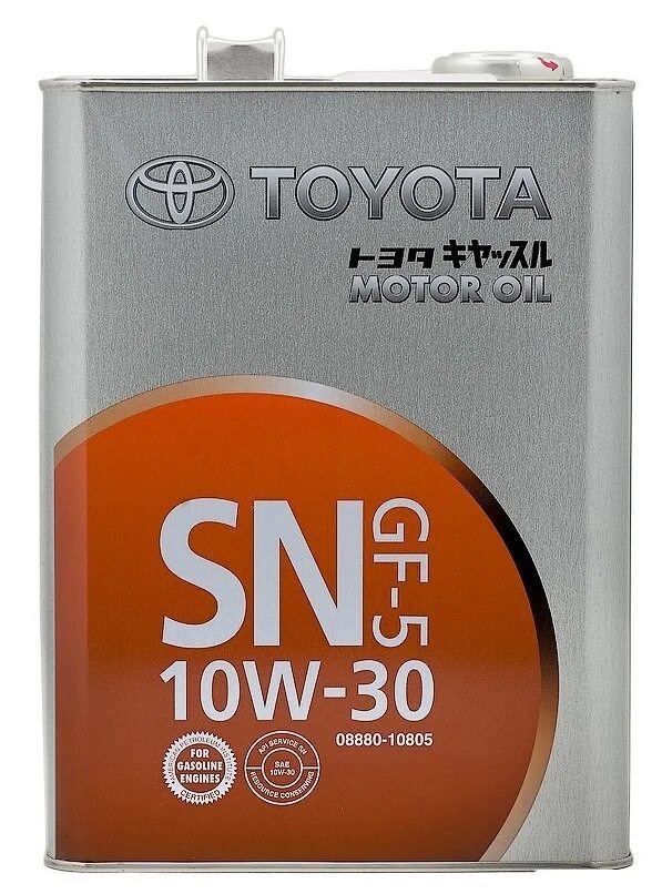 Моторное масло 5w30 gf 6. Toyota SN/gf-5 5w-30 4л. Toyota SN 5w-30 4 л. Toyota Motor Oil SN 5w-30. Toyota 5w30 SN/CF gf-5.