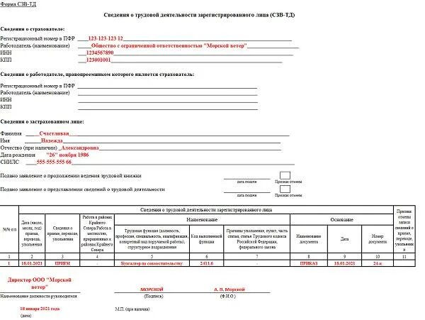 Код функции при увольнении в сзв тд. СЗВ-ТД форма 2021. СЗВ-ТД 2021 образец. СЗВ-ТД новая форма с июля 2021. Форма отчета СЗВ-ТД.