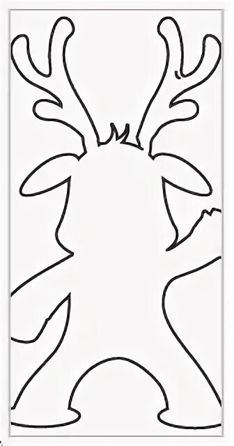 Олень распечатать шаблон на 9 листах Pin on Printable Patterns at