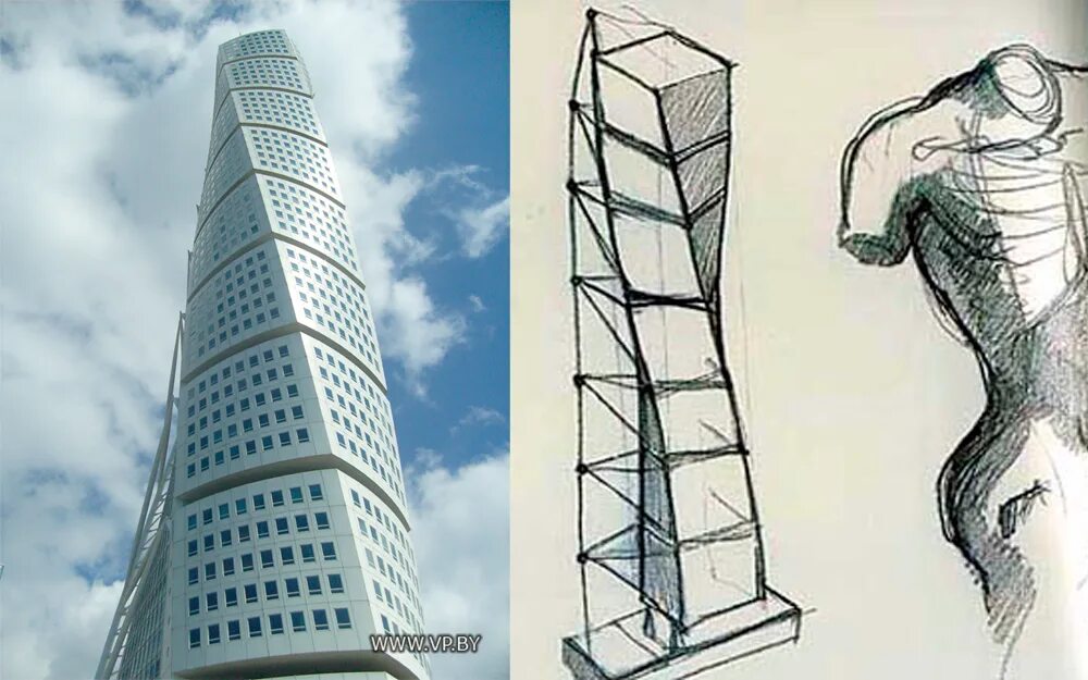 Сантьяго Калатрава небоскреб поворачивающийся торс мальмё. Turning Torso Сантьяго Калатрава. Небоскреб turning Torso мальмё,. Небоскреб turning Torso мальмё, Швеция (1999 - 2005). Самый закрученный сюжет