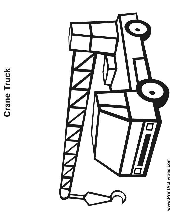 Подъемный кран раскраска. Кран разукрашки для детей. Кран раскраска для детей. Подъемный кран раскраска для детей.