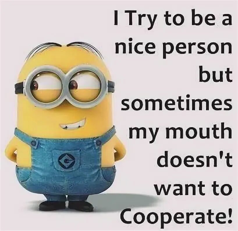 To be a nice person. Nice person.