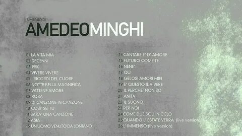Amedeo minghi cantare