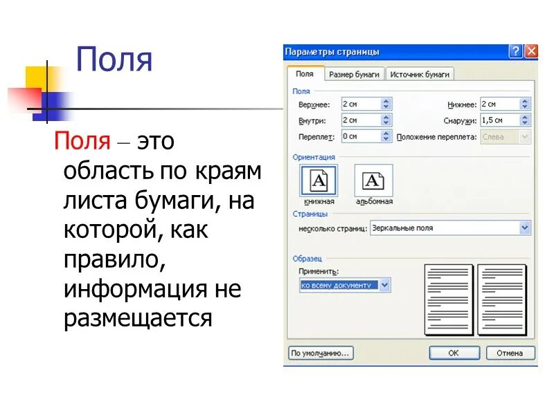 Параметры страницы. Параметры страницы поля. Основные параметры страницы. Параметры страниц схема.