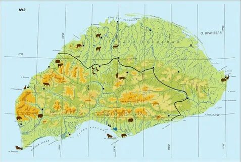 Где на карте остров врангеля