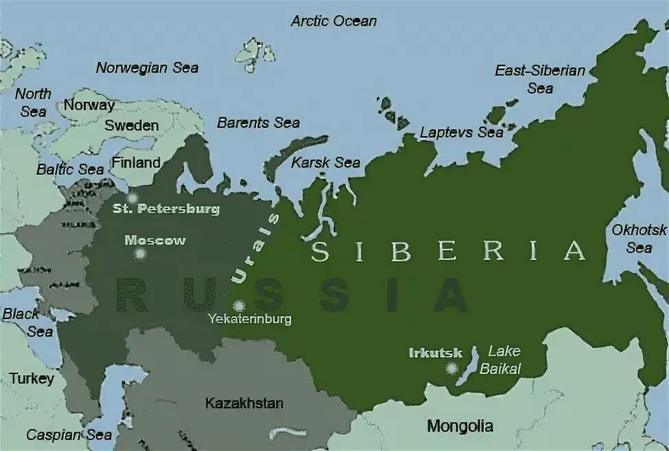 Сибирь на карте. Сибирь на карте России. Территория Сибири в России. Сибирь на карте России с границами.