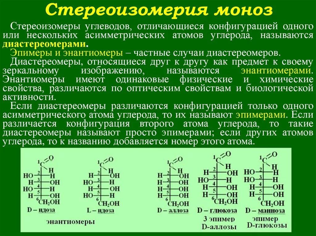 Отличить глюкозу от фруктозы можно с помощью. Стереоизомерия моносахаридов энантиомеры. Стереоизомерия моносахаридов Диастереомеры. Стереоизомеры эпимеры Диастереомеры энантиомеры. Оптические изомеры моносахаридов.