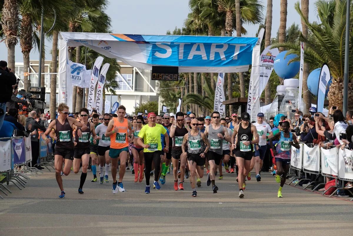 Марафон на Кипре. Limassol Marathon. Limassol Marathon 2022. Кипр 2023. Спортивные события вчера