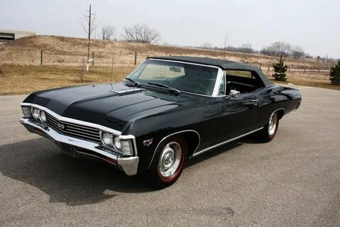 Black 1967 chevrolet impala