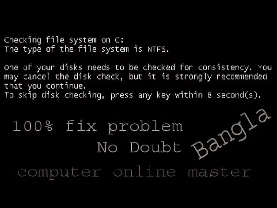 Checking file c ntfs