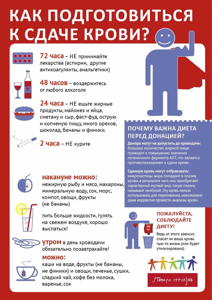 Сдачи анализов не нужно есть. Правила перед сдачей общего анализа крови. Подготовка к сдаче крови. Памятка для сдачи крови. Памятка по подготовке к общему анализу крови.