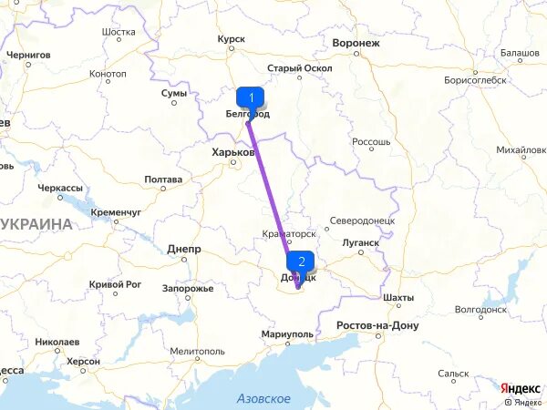 Расстояние старые дороги. Белгород Донецк на карте. Белгород Донецк км. Расстояние от Белгорода до Донецка. Белгород на карте Украины.