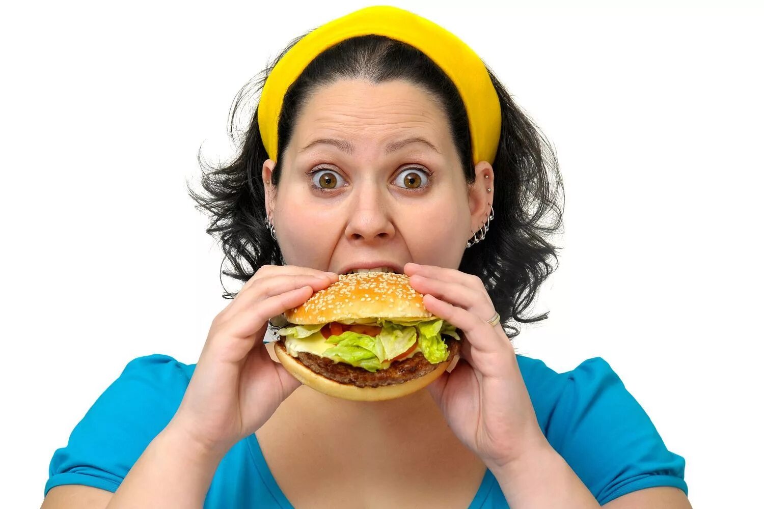 Люди едят людей название. Толстая женщина ест бургер. Толстая девушка с бургером. Человек кушает.