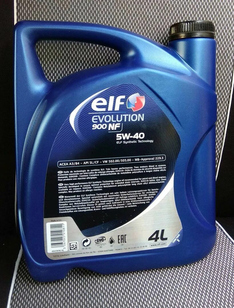 Моторное масло Elf Evolution 900 NF 5w-40 4 л. Elf 5w40 NF 4л артикул. Эльф 5/40 4л. Масло Elf NF 900 10w 40.