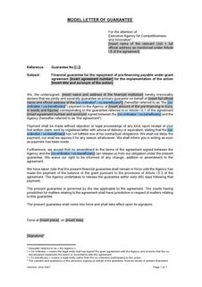 Model letter