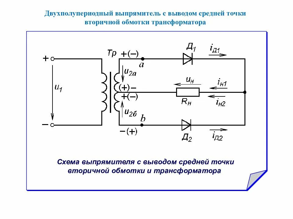 Трансформатор со средней точкой