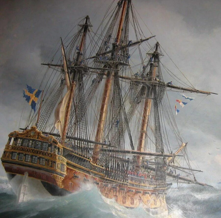 Парусный корабль Кристиан 18век. Парусный линейный корабль Кайзер 1858. Парусник stora Kronan. Адмирал Чичагов корабль. Русские корабли 18