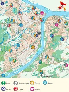 Карта пунктов приема