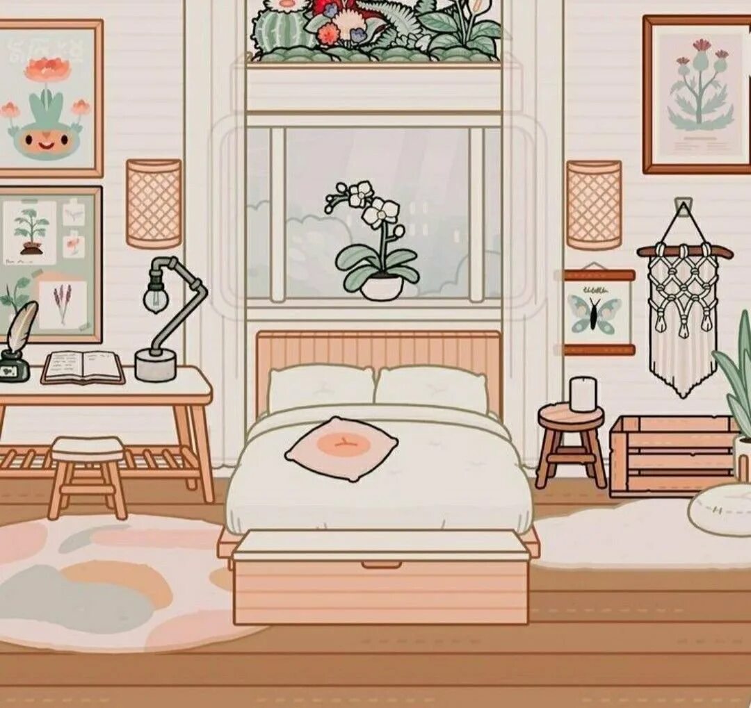 Комната для бумажной куклы. Спальня рисунок. Тока бока комнаты красивые. Спальня для бумажной куклы. Как сделать красивую комнату в боку боку