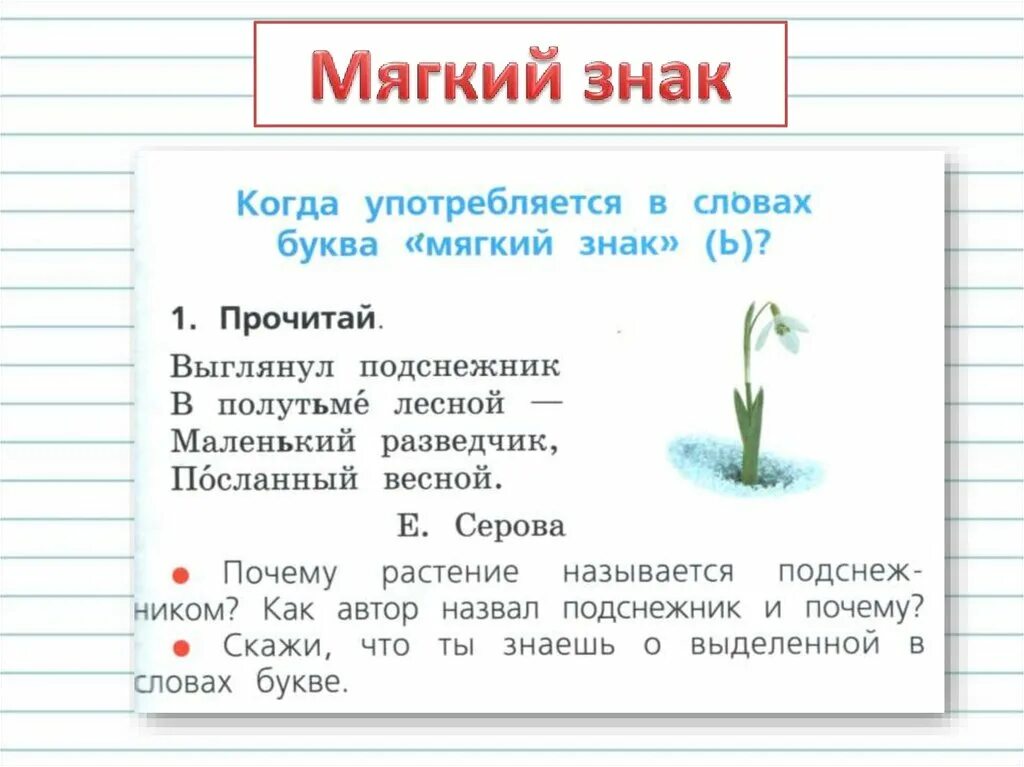 Значение слова мягкий. Мягкий знак мягкость согласного звука. Обозначение мягкости согласных звуков мягким знаком. Мягкий знак 1 класс. Мягкий знак в конце слова 1 класс.
