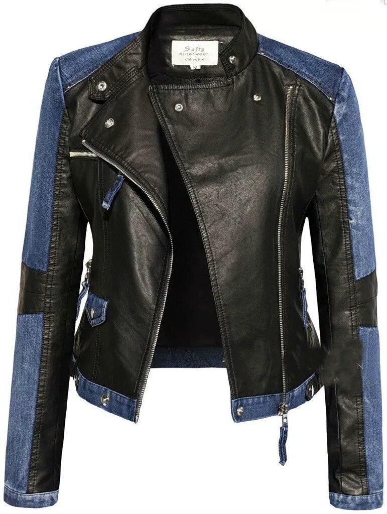 VCN Leather куртка женская. VANSON Leather косуха. Косуха комбинированная женская. Джинсовая косуха женская