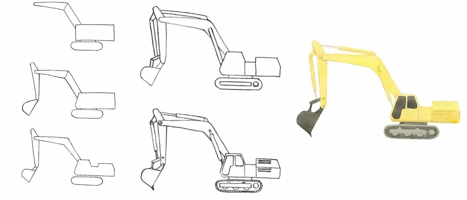 Экскаватор для дошкольников. Экскаватор для рисования детям. Экскаватор схематично. Экскаватор рисунок. Задания экскаватор