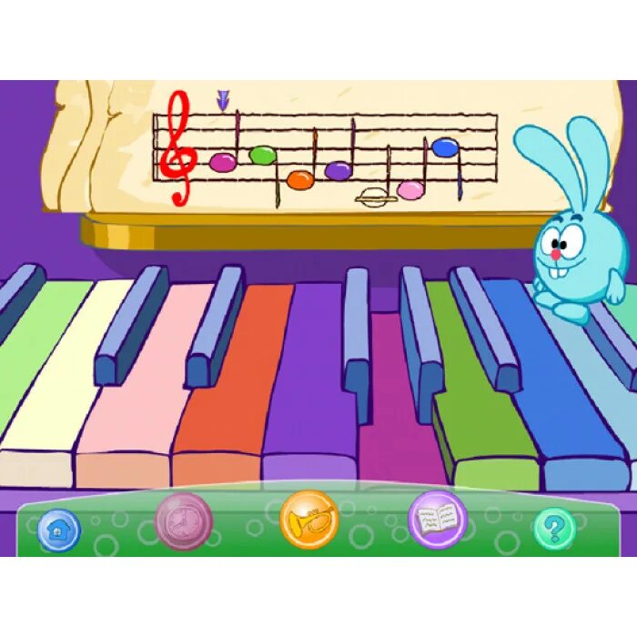 Смешарики игра пианино. Смешарики игра. Веселые нотки. Музыкальные игры для детей.