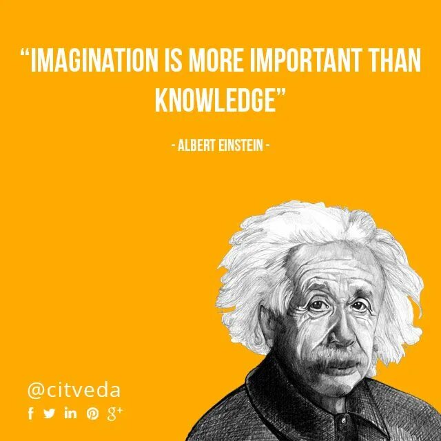 Wise person. Imagination is more important than knowledge. clever person.