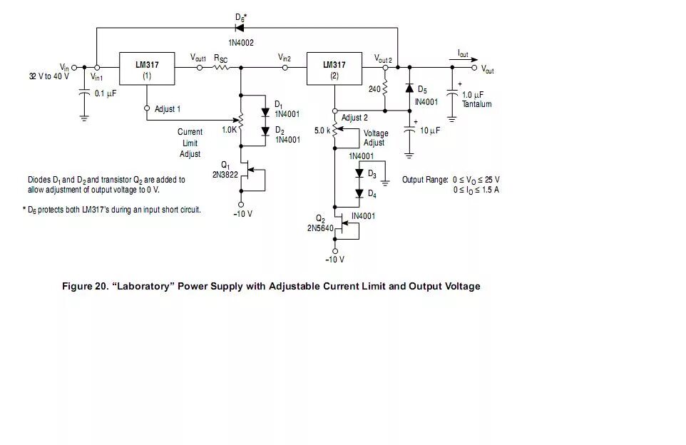 Схемы на lm317 блоков питания с регулировкой Zasilacz regulowany (darlington power) na LM317 10A 1.2..37V 3 Electronic circ