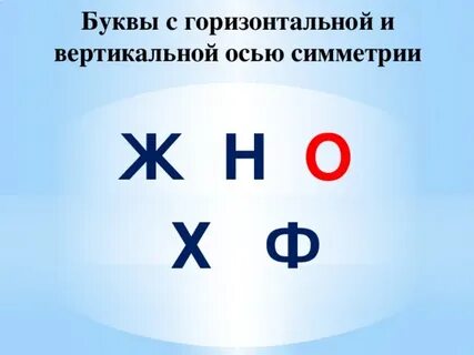 Горизонтальные буквы