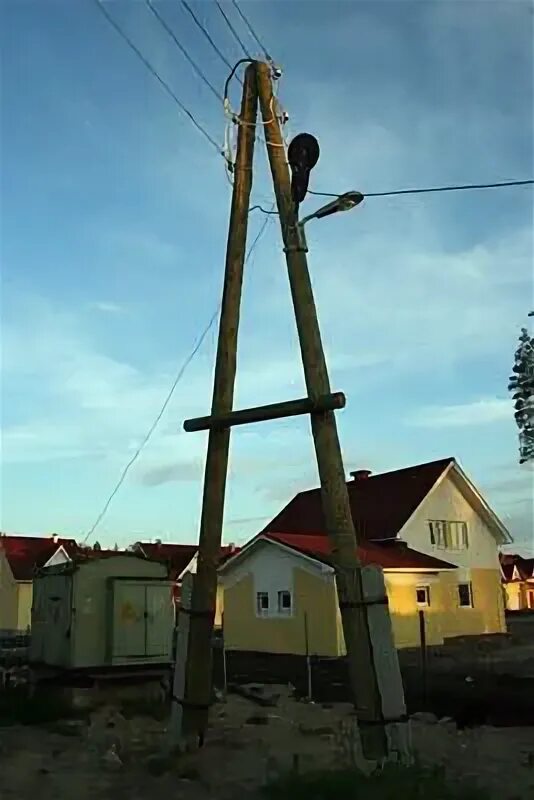 Установить деревянные опоры