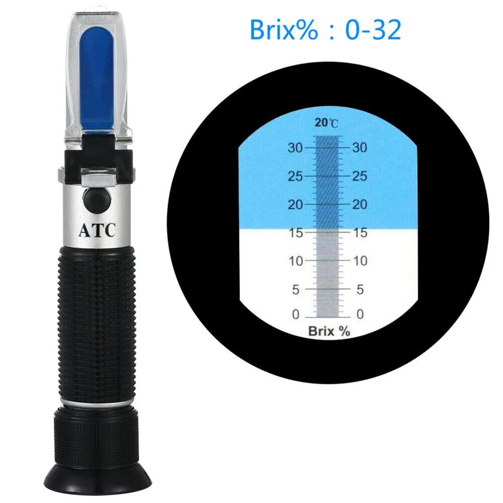 Рефрактометр атс32. Рефрактометр для СОЖ Brix 20. Рефрактометр 0-32% Brix. Рефлектометр Atago Master 20m 0-20 Brix рефрактометр.