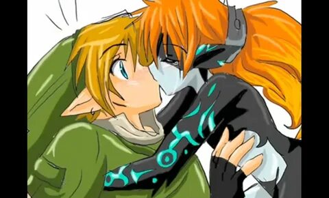 Link and midna kiss