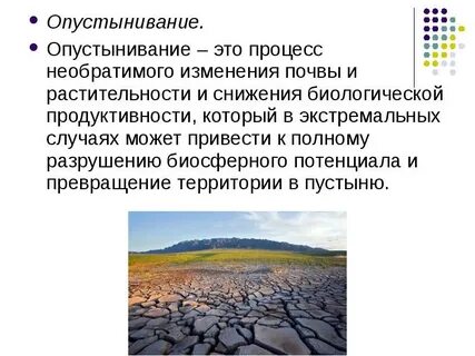 Арктическое опустынивание это