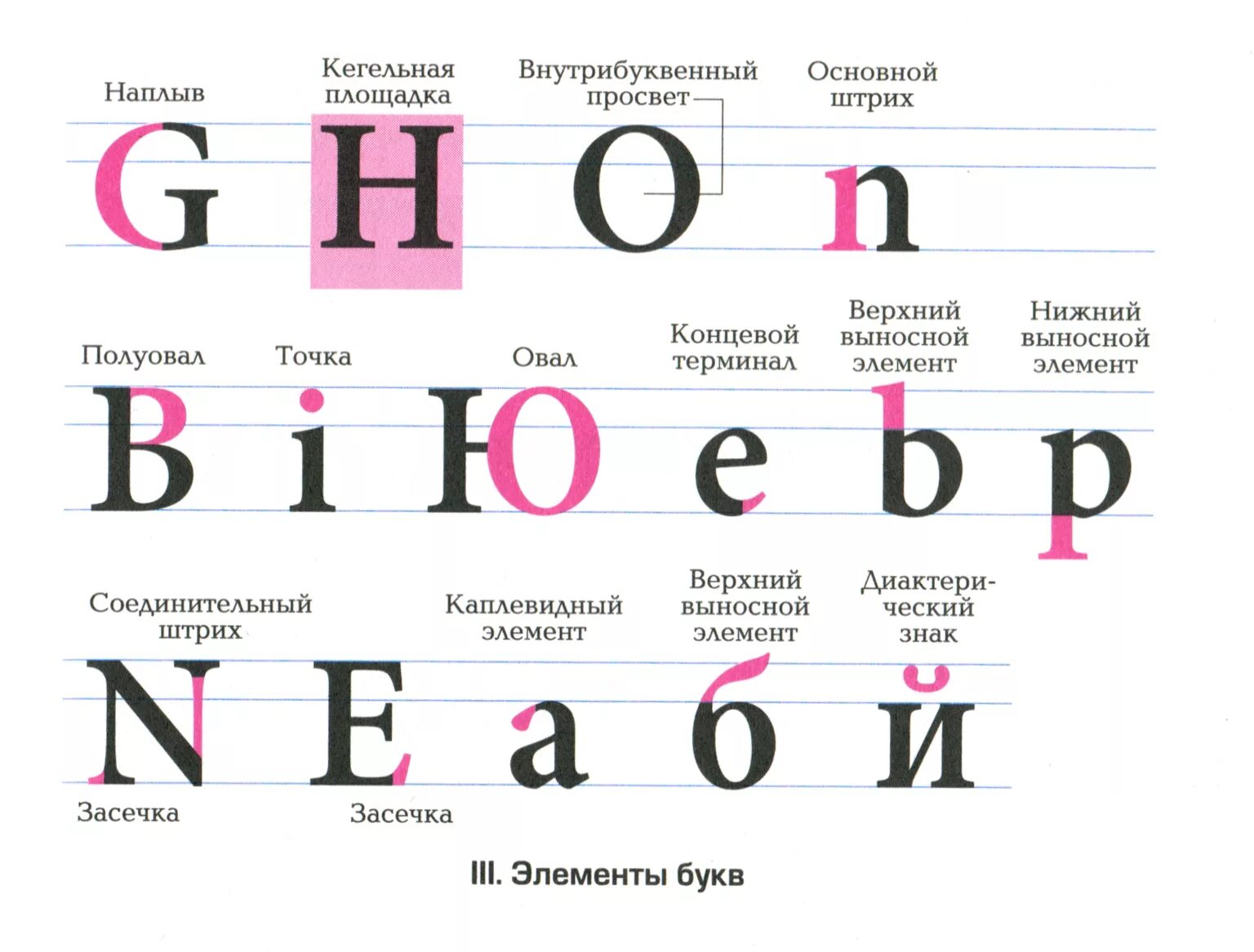 Как называются входящие буквы. Градация шрифтов. Анатомия шрифта. Основные характеристики шрифтов. Классификация шрифтов по начертанию.