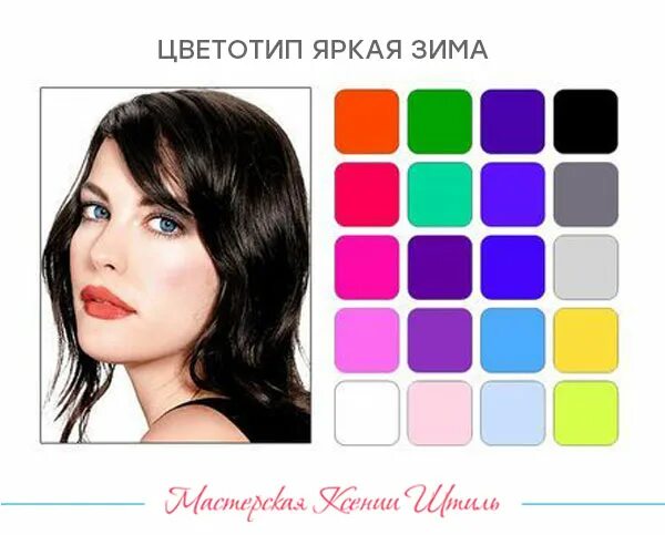 Цвета подходящие брюнеткам