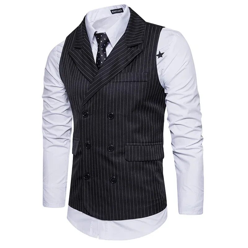 Fashion Mens Jacket Suit Double breasted Slim Fit Business Formal Vest Waistcoat. Жилетка классическая. Жилет мужской. Безрукавка мужская классическая. Мужские жилеты фото