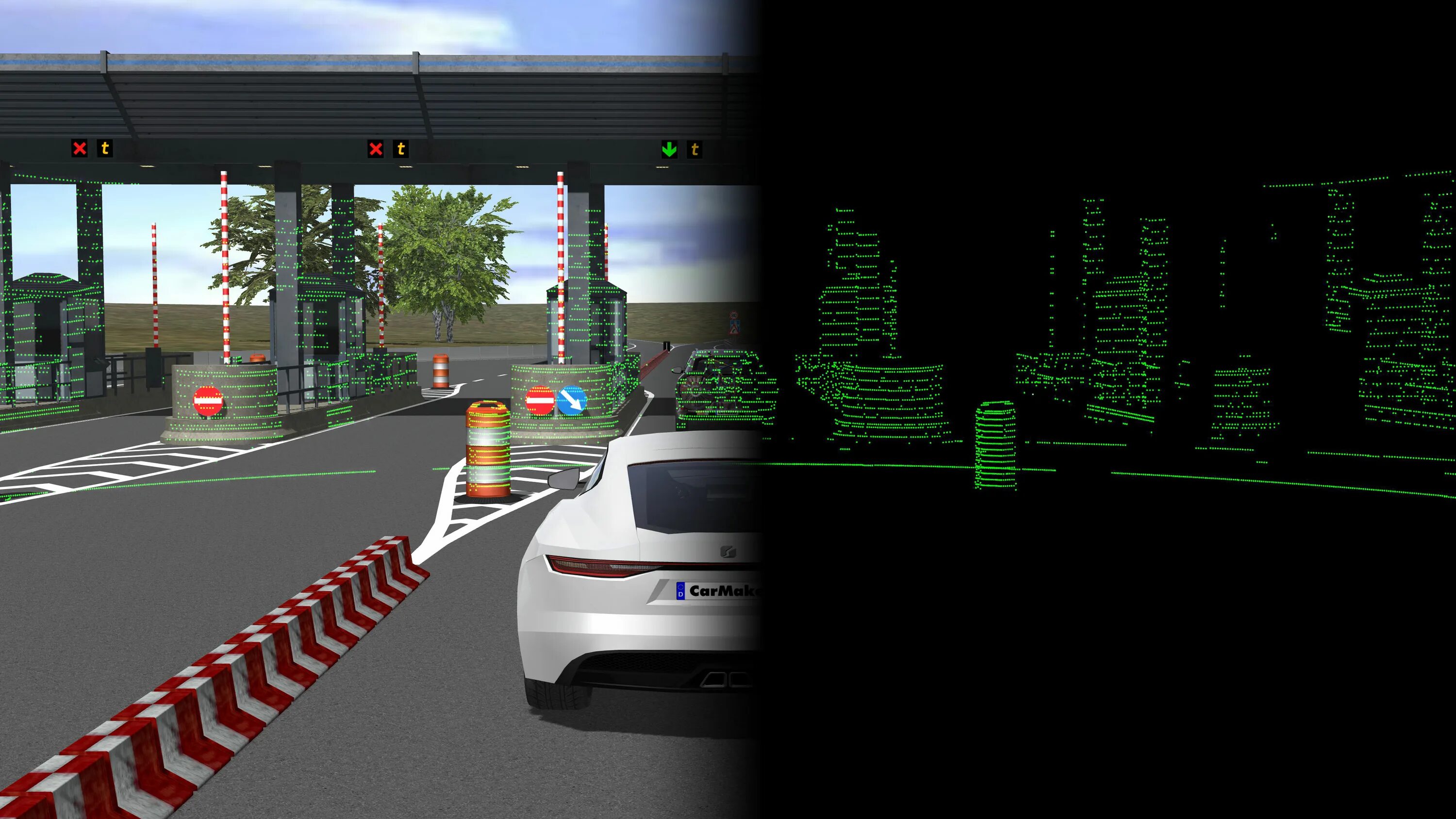 Virtual vehicle. Лидар. lidar simulator sandbox. auto test area. car care virtual testing.