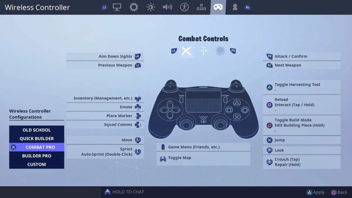 Piece control map