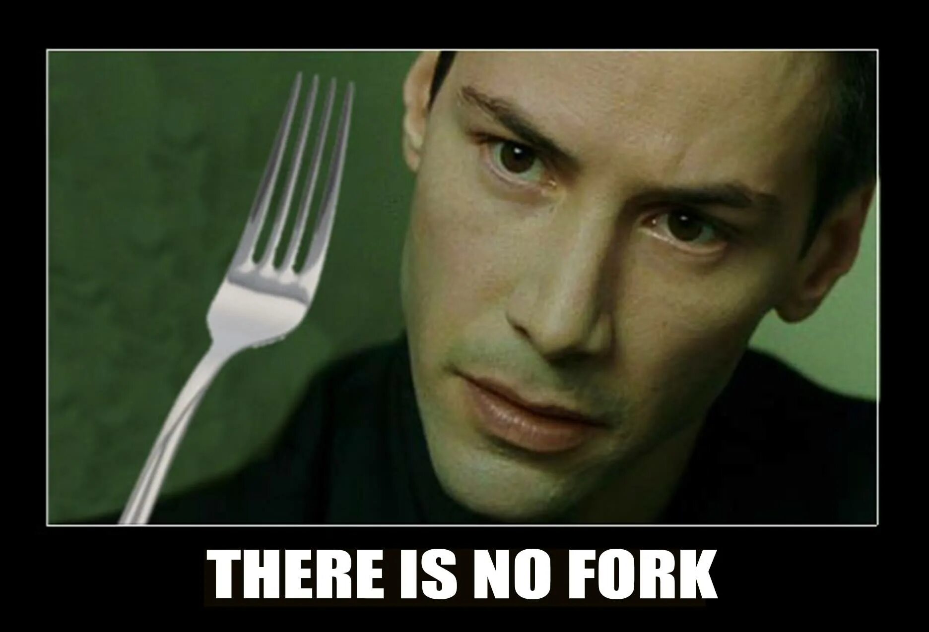 Ретро постер минимализм. No spoon. There is no spoon. No spoon. There is no spoon.