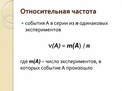 Относительная частота 60