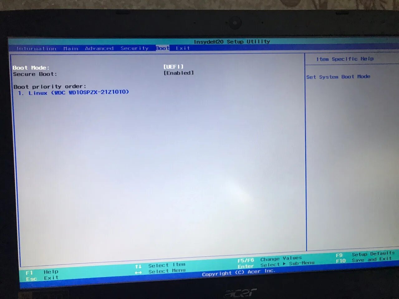 Не вижу загрузку биос