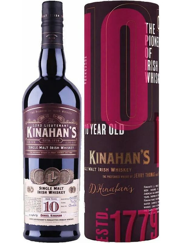 Single malt 10. Виски Кинаханс 0.7. Kinahan Malt Single виски. Ирландский виски Kinahan's.