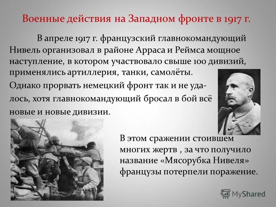 Контрнаступление красной армии на западном фронте