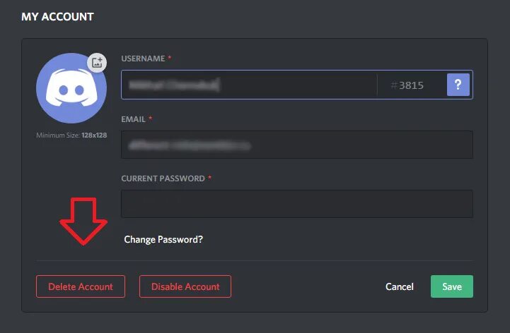 Delete discord